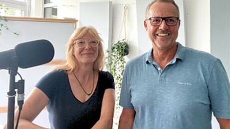Katja Bach und Guido Fischermanns beim Podcast Katja Bach und Guido Fischermanns beim Podcast