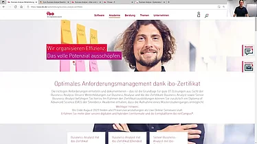 Weiterbildung in Business-Analyse: Info-Webinar zu Zertifikaten, Seminaren und freien Lernimpulsen