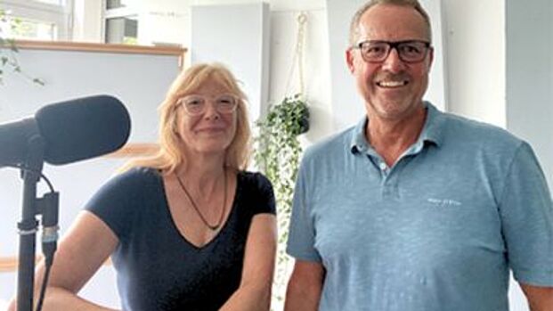 Katja Bach und Guido Fischermanns beim Podcast Katja Bach und Guido Fischermanns beim Podcast