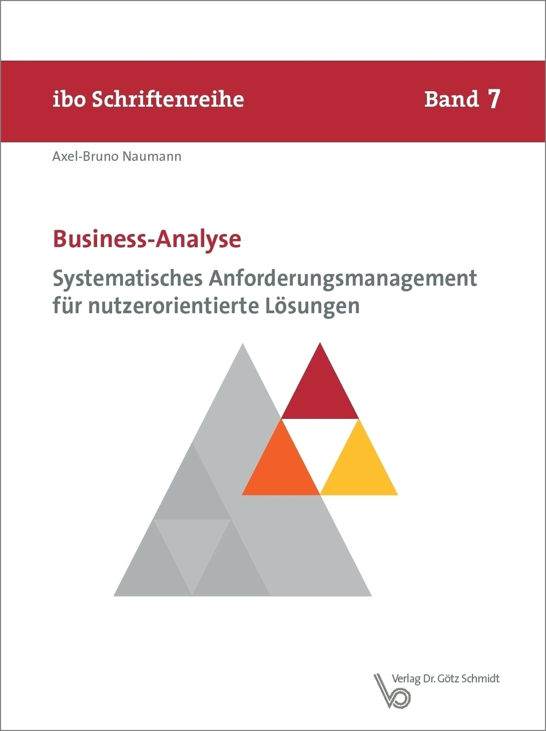 Cover Band 7 der ibo Schriftenreihe: Business-Analyse